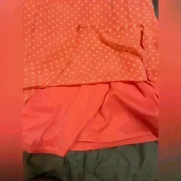 DownEast peach 🍑 polkadot dress size medium - Picture 5 of 7